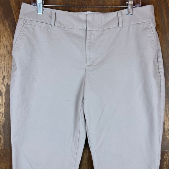 Banana Republic Womens Pants Tan Jackson Fit Chinos Straight Leg Stretch 12R - Picture 2 of 11